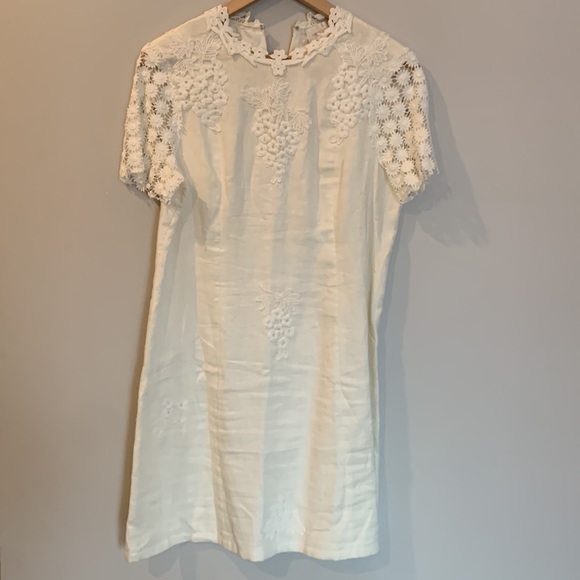 LOVELY White Dress from Anthropologie - Picture 4 of 9